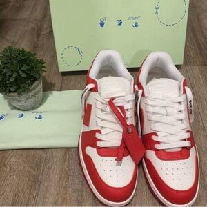 Off-White Orange and White Sneakers
